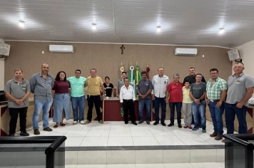 Foto - Sessão Ordinária realizada em 16/03/2026 com a aprovação da Moção de Aplausos nº 02/2026 em homenagem ao sr. Targino da Silva Brizola