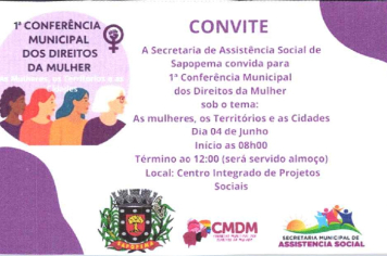 1ª CONFERÊNCIA MUNICIPAL DOS DIREITOS DA MULHER 